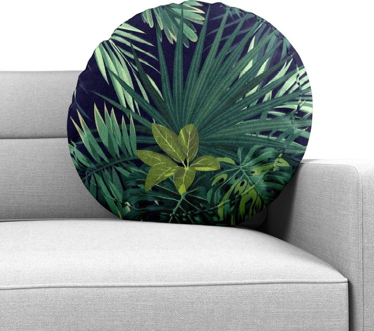 Подушка круглая Cortin «Пальмовые листья»
