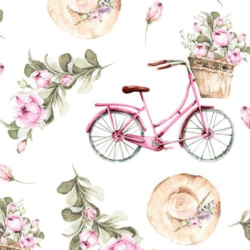 Блэкаут с принтом «Розовый велосипед»
