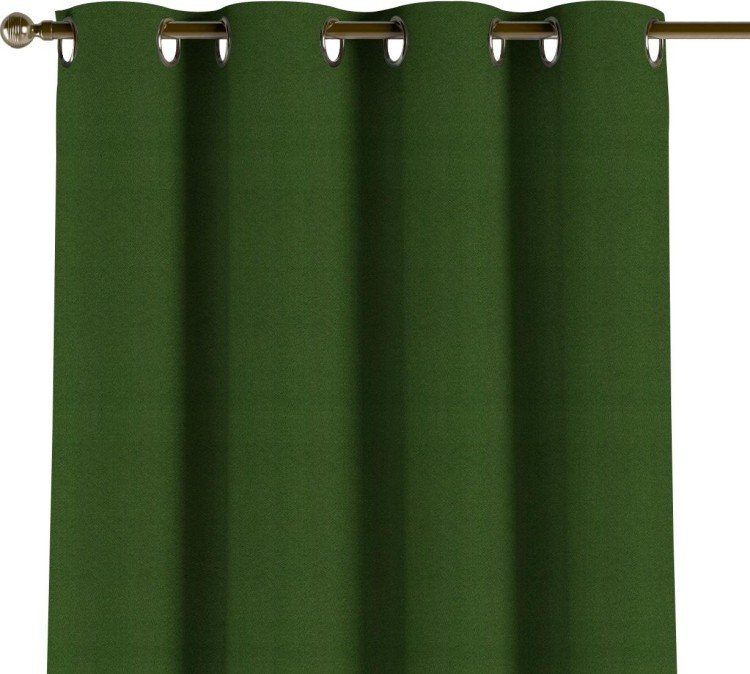 Комплект штор на люверсах 2 шт, цвет зелёный перламутр