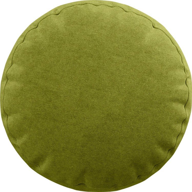 Подушка круглая «Кортин» канвас зелёное яблоко