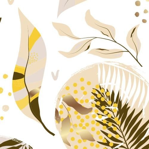 Блэкаут с принтом «Золотые листья»
